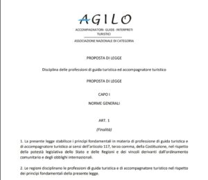 Scopri di più sull'articolo PROFESSIONI TURISTICHE: RIFORMA SIA COMPLESSIVA ED AL PASSO CON I TEMPI