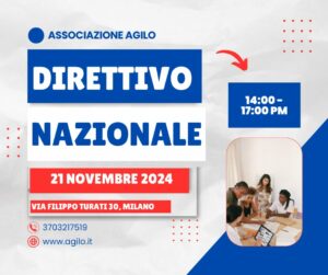 Scopri di più sull'articolo Direttivo Nazionale Agilo – Milano 21 Novembre 2024